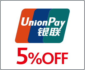 union pay 5%OFF