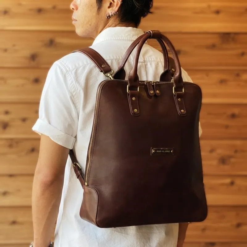 1点入荷】2wayトートバッグ / 牛革 / ブラウン｜新宿マルイ メン